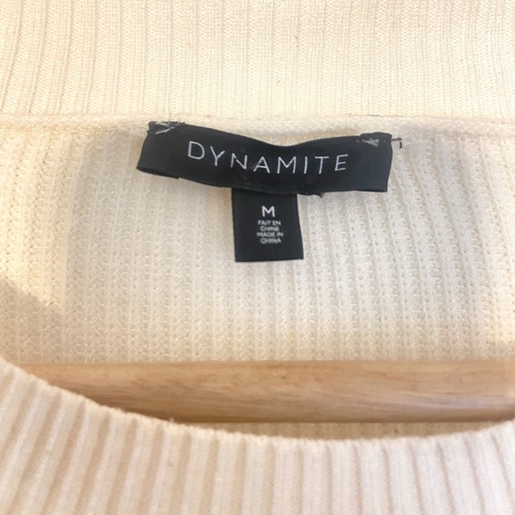 Dynamite oversized sweater navy and white size M - Picture 3 of 5